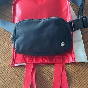 lululemon athletica Black Belt Bag Sleek Minimalist Design